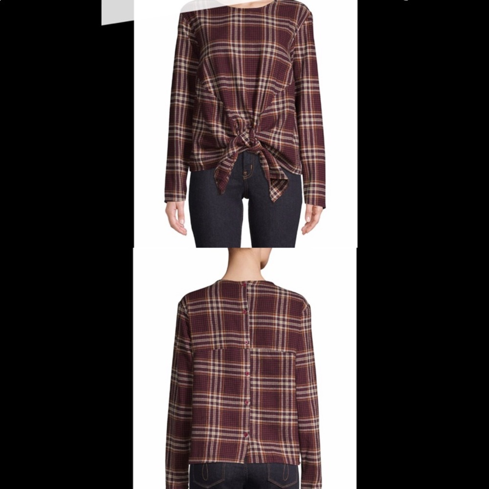 Design Lab plaid longsleeve in cotton
